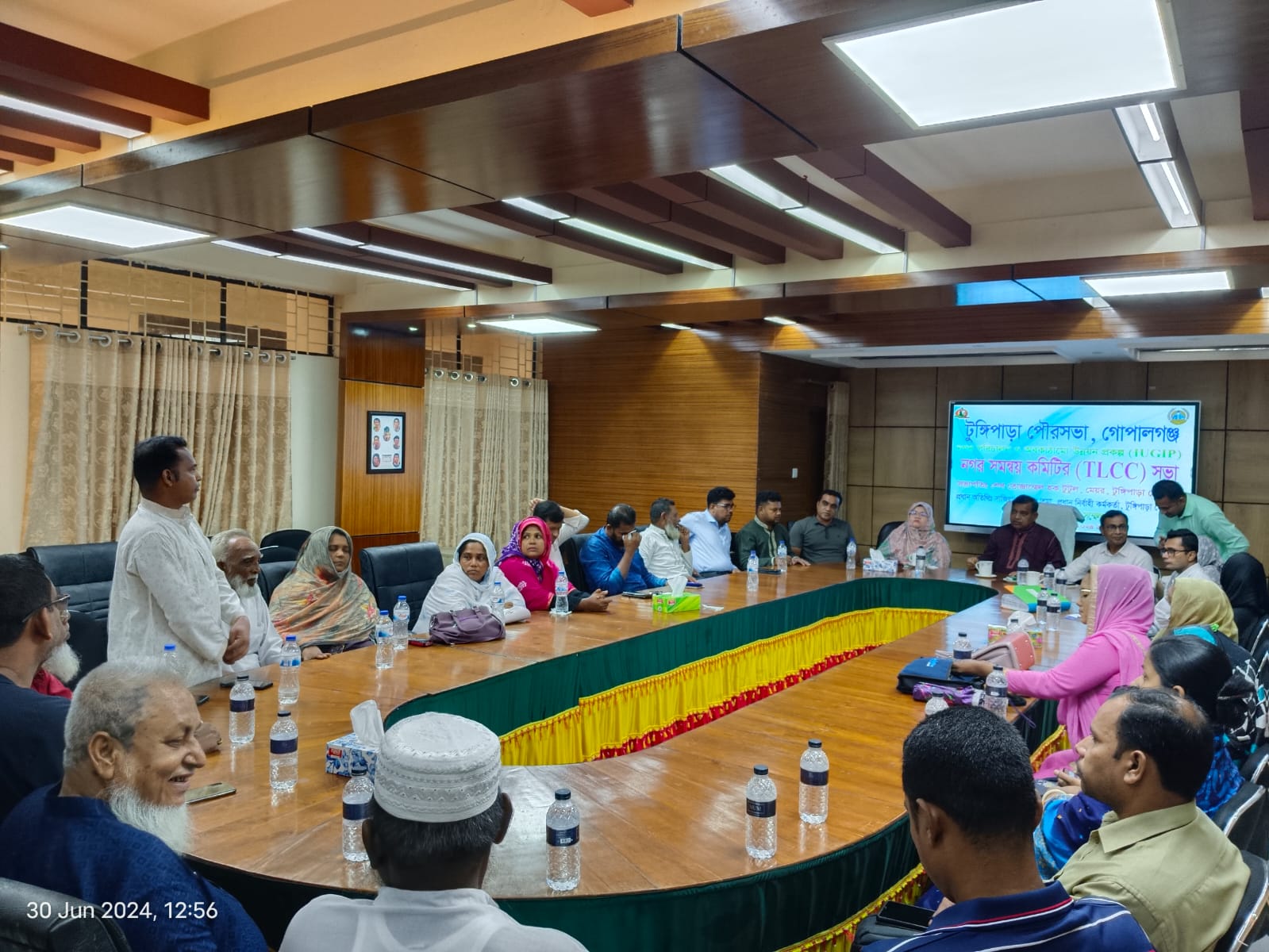 টুঙ্গিপাড়া পৌরসভার নগর সমন্বয় কমিটি (TLCC) সভা, জুন-২০২৪
